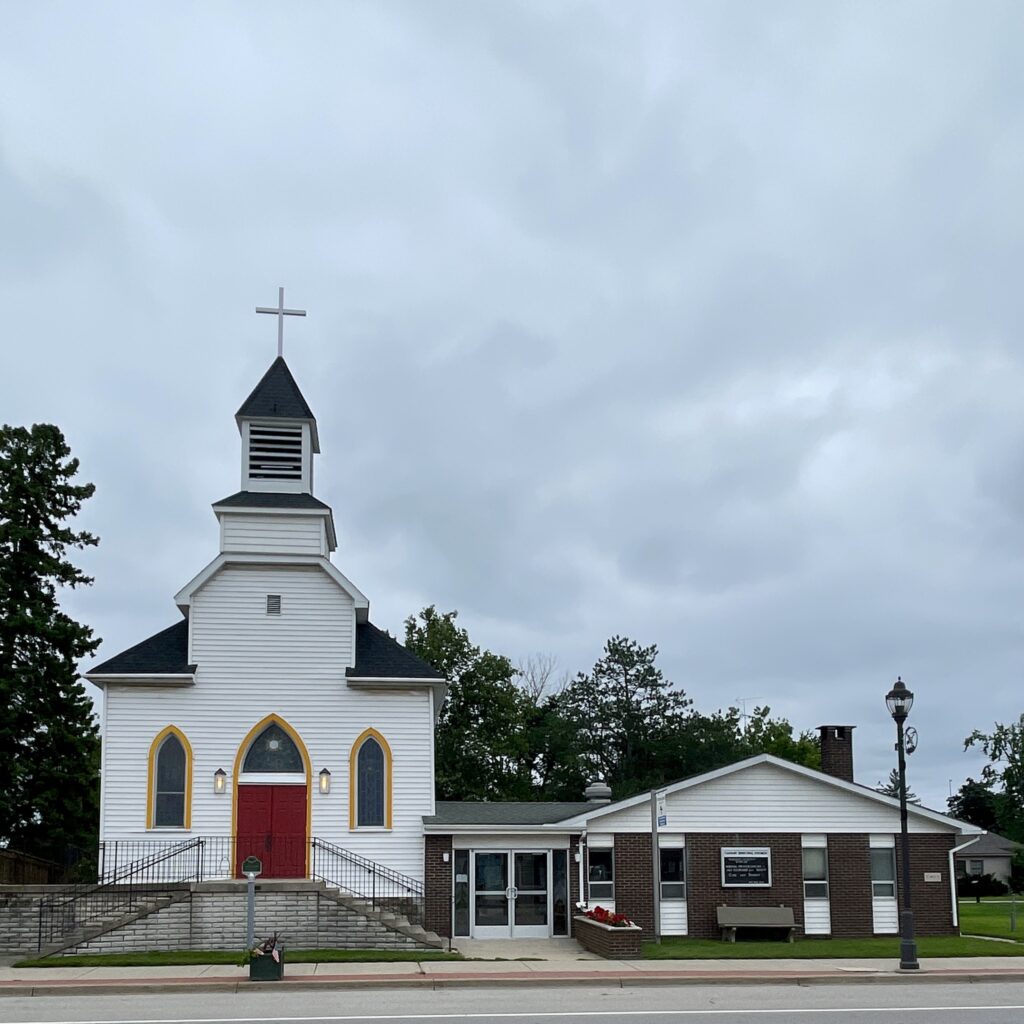 IMAGE DESCRIPTION: The exterior of Calvary Episcopal in Hillman.